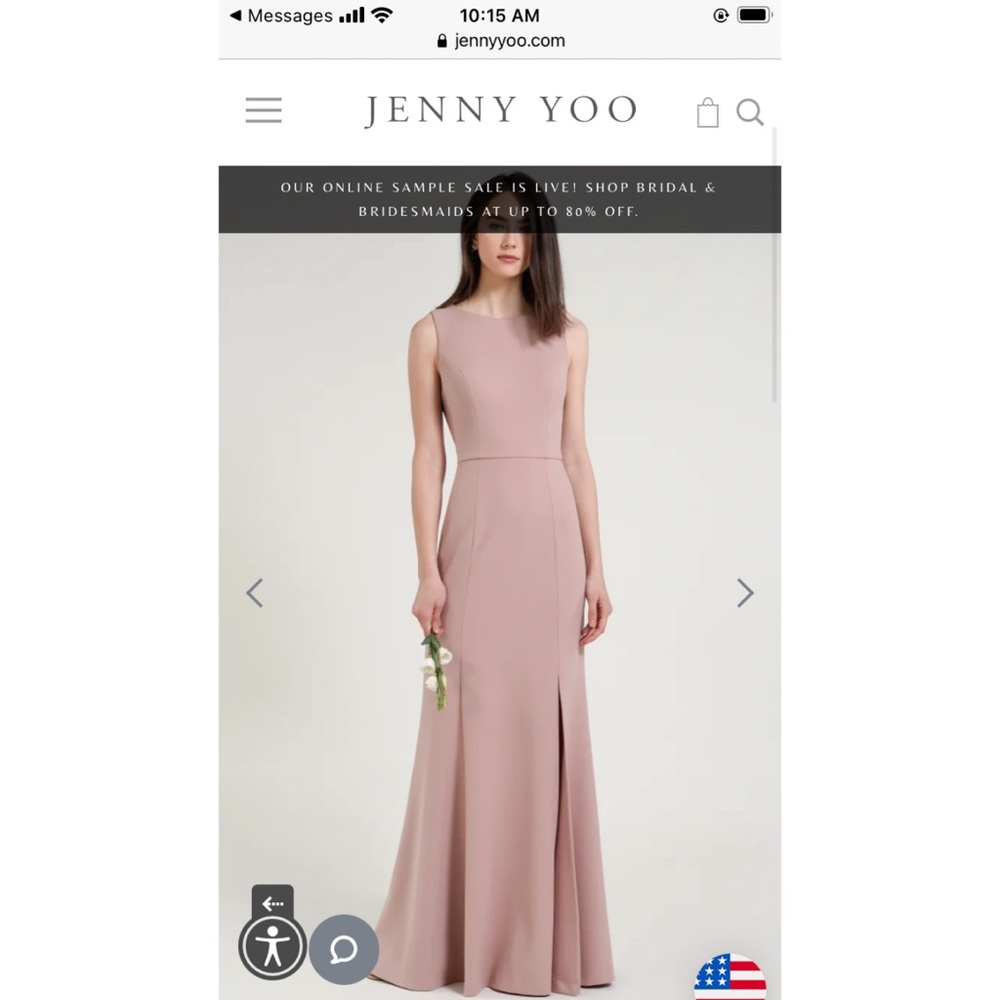 Jenny Yoo Gia bridesmaid dress - whipped apricot